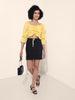 Women's Yellow Regular Fit Casual Top