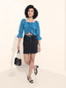 Women's Blue Regular Fit Casual Top