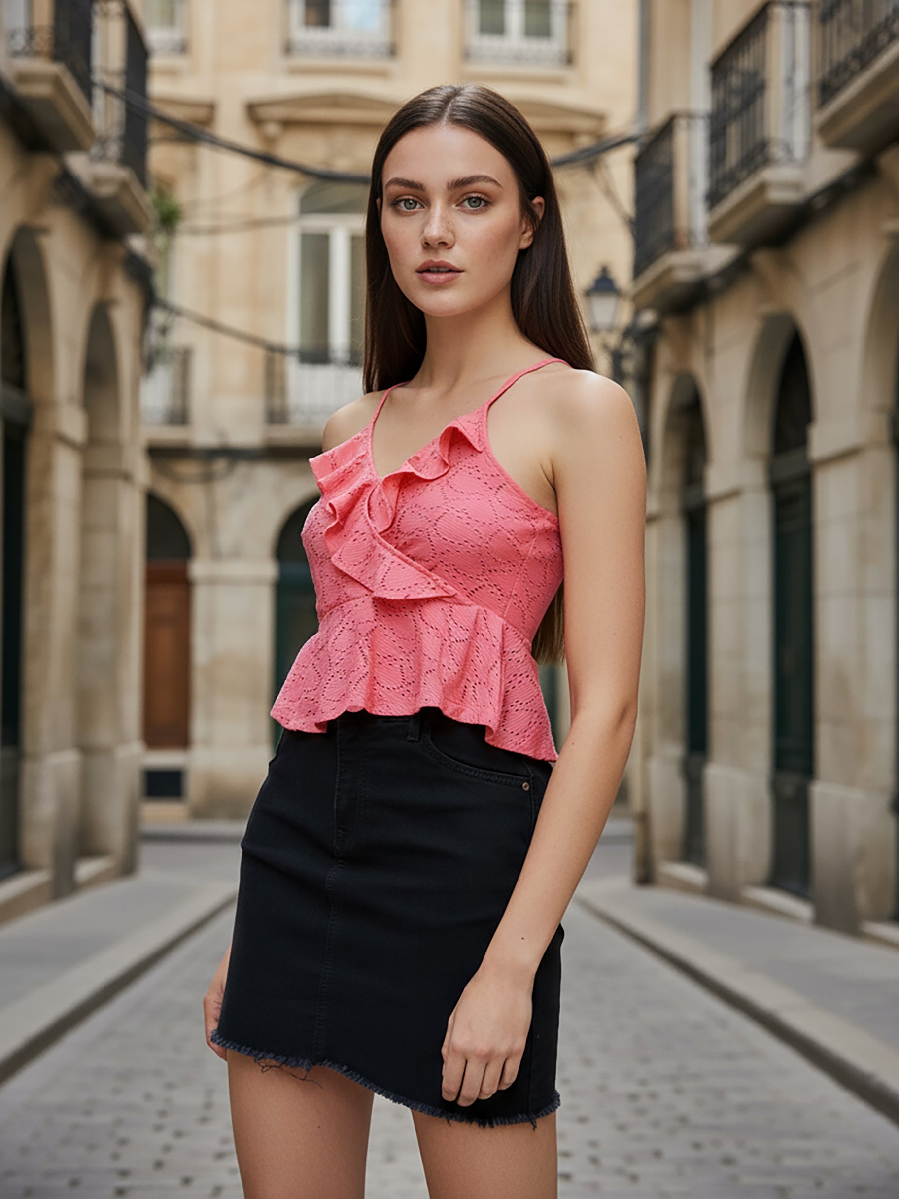 Women's Pink Regular Fit Casual Top