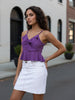 Women's Purple Regular Fit Casual Top