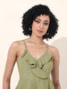 Women's Green Regular Fit Casual Top