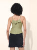 Women's Green Regular Fit Casual Top