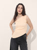 Women's Orange Regular Fit Casual Top