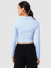 Women's Blue Fit Textured Shirt