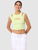 Women's Yellow Textured Cami Top