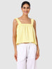 Women's Yellow Fit Textured Cami Top
