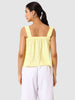 Women's Yellow Fit Textured Cami Top