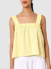 Women's Yellow Fit Textured Cami Top
