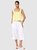 Women's Yellow Fit Textured Cami Top