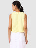Women's Yellow Fit Textured Crop Top