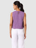 Women's Purple Fit Textured Crop Top