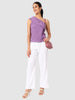 Women's Purple Regular Fit Casual Top