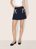 Women's Blue Relaxed Fit Stiped Formal Skirt