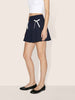 Women's Blue Relaxed Fit Stiped Formal Skirt