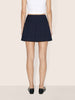 Women's Blue Relaxed Fit Stiped Formal Skirt