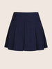 Women's Blue Relaxed Fit Stiped Formal Skirt