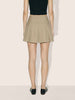 Women's Beige Relaxed Fit Stiped Formal Skirt