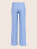 Women's Blue Relaxed Fit Striped Formal Trousers