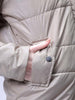 Women's Beige Relaxed Fit Solid Puffer Jacket