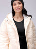 Women's Yellow Relaxed Solid Quilted Jacket