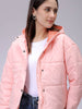 Women's Regular Fit Solid Hooded Puffer Jacket