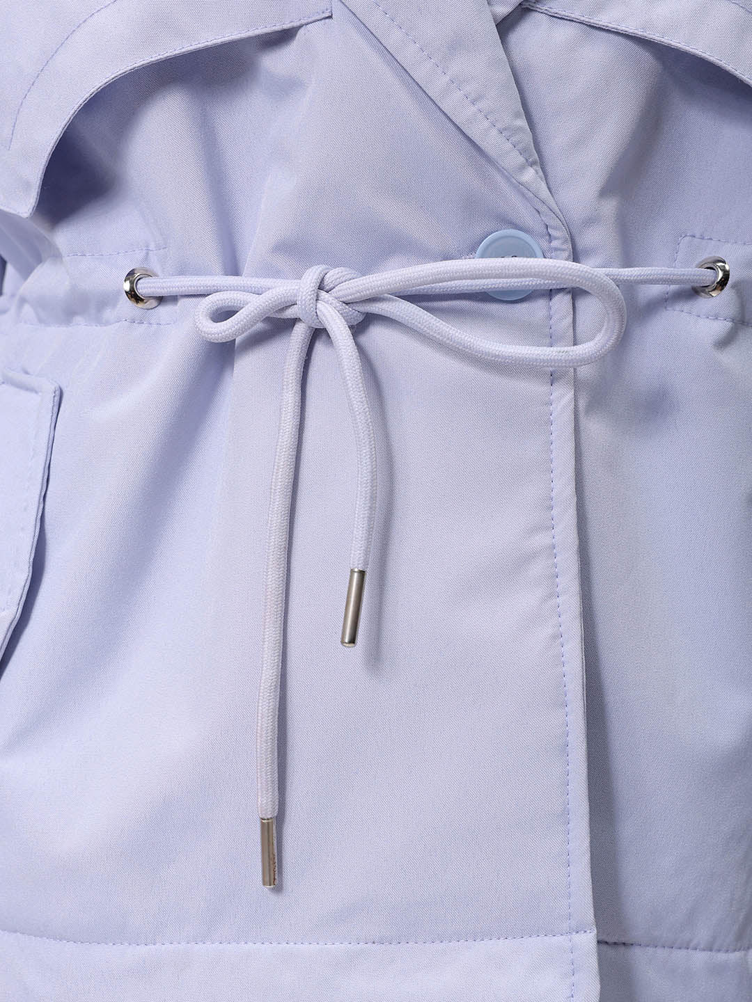 Women's Purple Regular Fit Solid Trench Coat