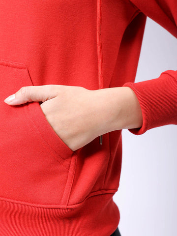 Women's Relaxed Fit Solid Front Open Sweatshirt