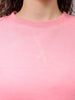 Women's Pink Boxy Solid Oversized Sweatshirt
