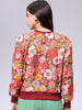 Women's Relaxed Fit Floral Crewneck Sweatshirt