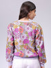 Women's Relaxed Fit Floral Crewneck Sweatshirt