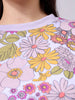 Women's Relaxed Fit Floral Crewneck Sweatshirt
