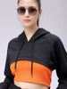 Women's Relaxed Fit Solid Hooded Sweatshirt