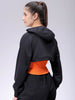 Women's Relaxed Fit Solid Hooded Sweatshirt