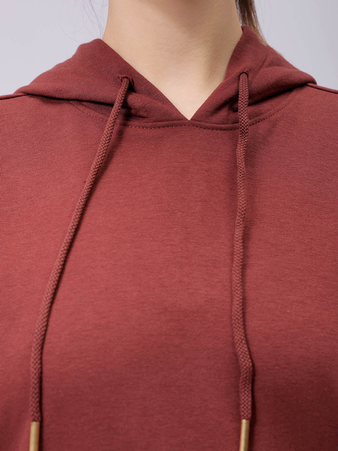 Women's Loose Fit Graphic Back Printed Hooded Sweatshirt