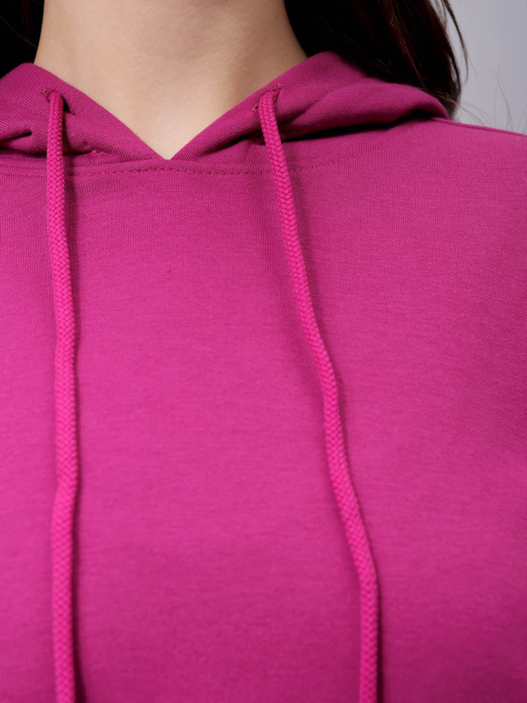 Women's Loose Fit Graphic Back Printed Hooded Sweatshirt