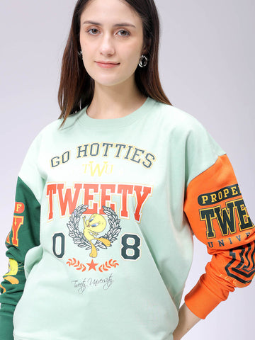 Women's Boxy Looney Tunes Oversized Sweatshirt