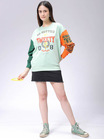 Women's Boxy Looney Tunes Oversized Sweatshirt