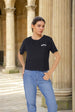 Freehand Women Relaxed Fit Solid T-Shirt