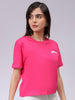 Women's Relaxed Fit Solid Crew Neck Tshirt