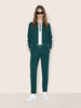 Women's Green Relaxed Fit Colourblocked Casual Coordinates