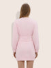 Women's Pink Relaxed Fit Solid Casual Dress