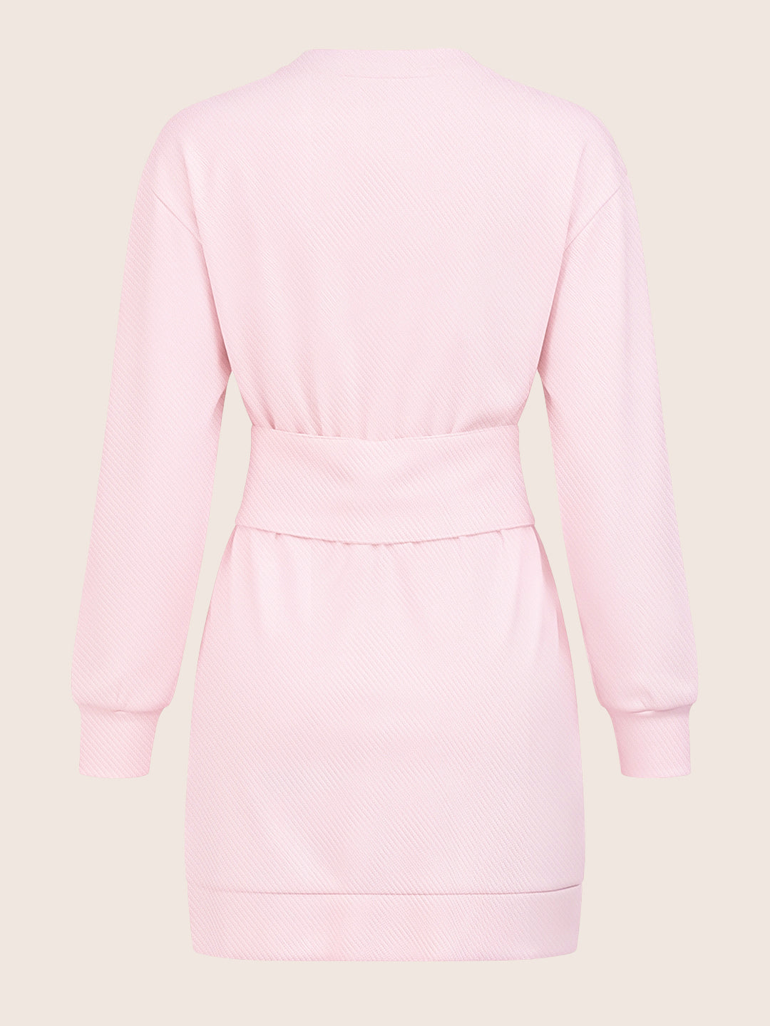Women's Pink Relaxed Fit Solid Casual Dress