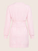 Women's Pink Relaxed Fit Solid Casual Dress