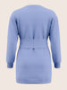 Women's Blue Relaxed Fit Solid Casual Dress