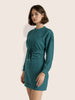 Women's Green Relaxed Fit Solid Casual Dress