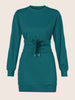 Women's Green Relaxed Fit Solid Casual Dress