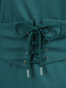 Women's Green Relaxed Fit Solid Casual Dress