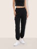 Women's Black Relaxed Fit Solid Casual Joggers