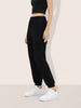 Women's Black Relaxed Fit Solid Casual Joggers