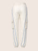 Women's Cream Loose Fit Solid Casual Joggers